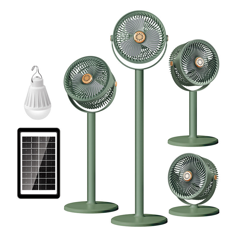 Unisex Solar-Powered Multi-Functional Floor Fan Bowlift