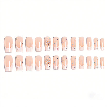 Acrylic nail set with glamorous 3D applications Acalora