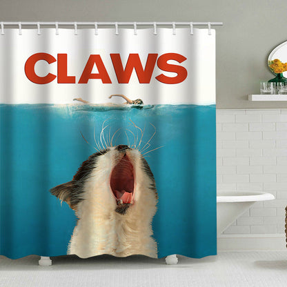Artistic Dog Illustration Shower Curtain