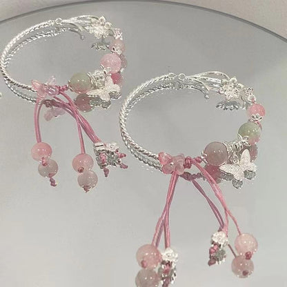 Floral Charm Wrap Bracelet Acalora