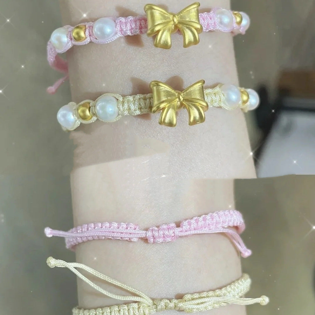 Adjustable Bow Charm Bracelet Acalora 1788856994