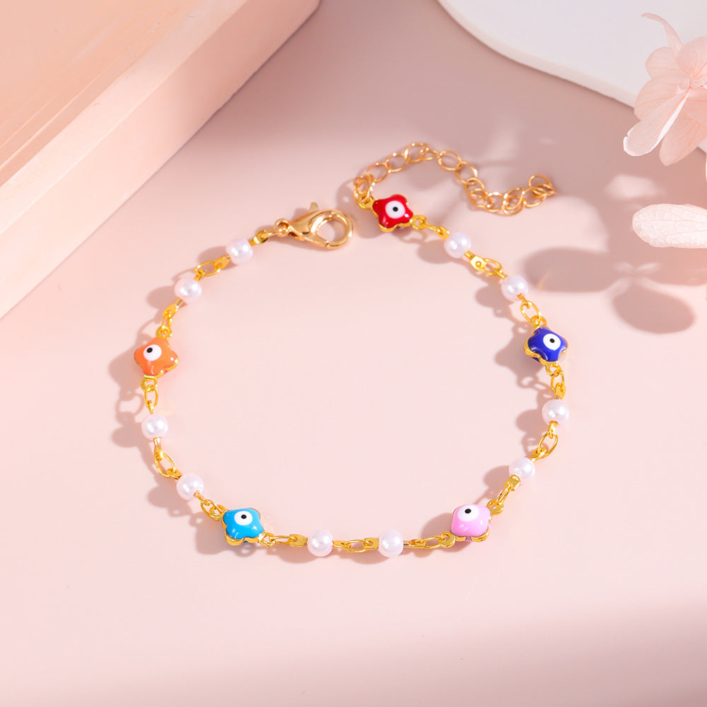 Colorful Charm Ankle Bracelet Acalora