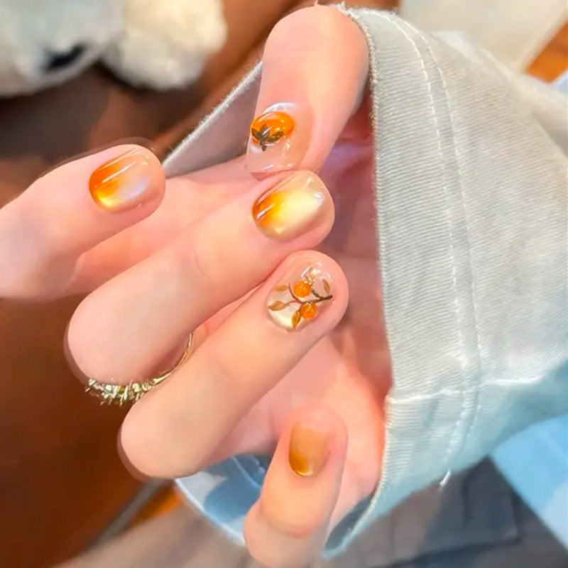 Artificial nail set with shiny 3D accents Acalora