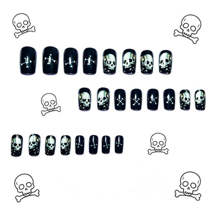 Gothic Skull Nail Art Acalora