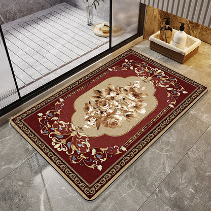 Floral Art Bathroom Mat Acalora
