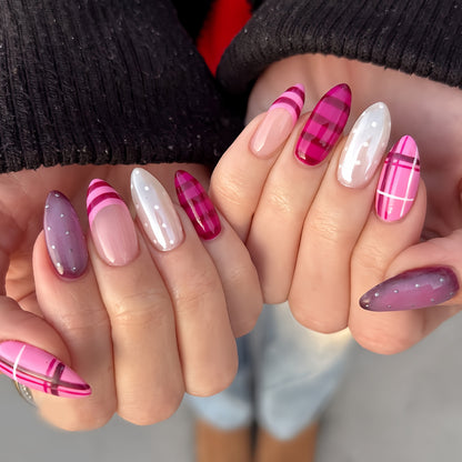 Artistic Glossy Stiletto Press-On Nail Set Acalora