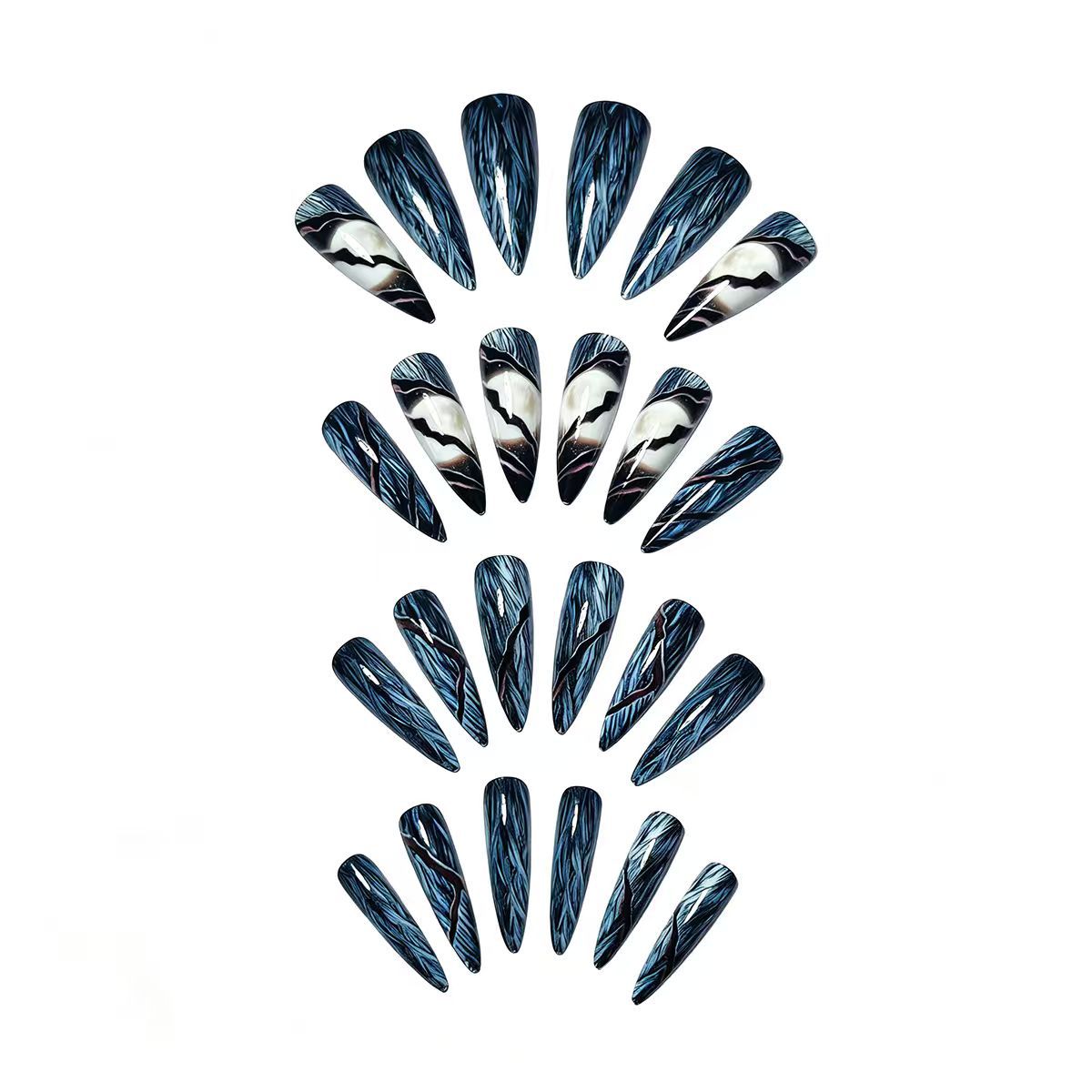 Artistic Stiletto Nail Art Acalora