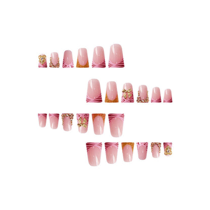 Floral Design Press-On Nails Acalora