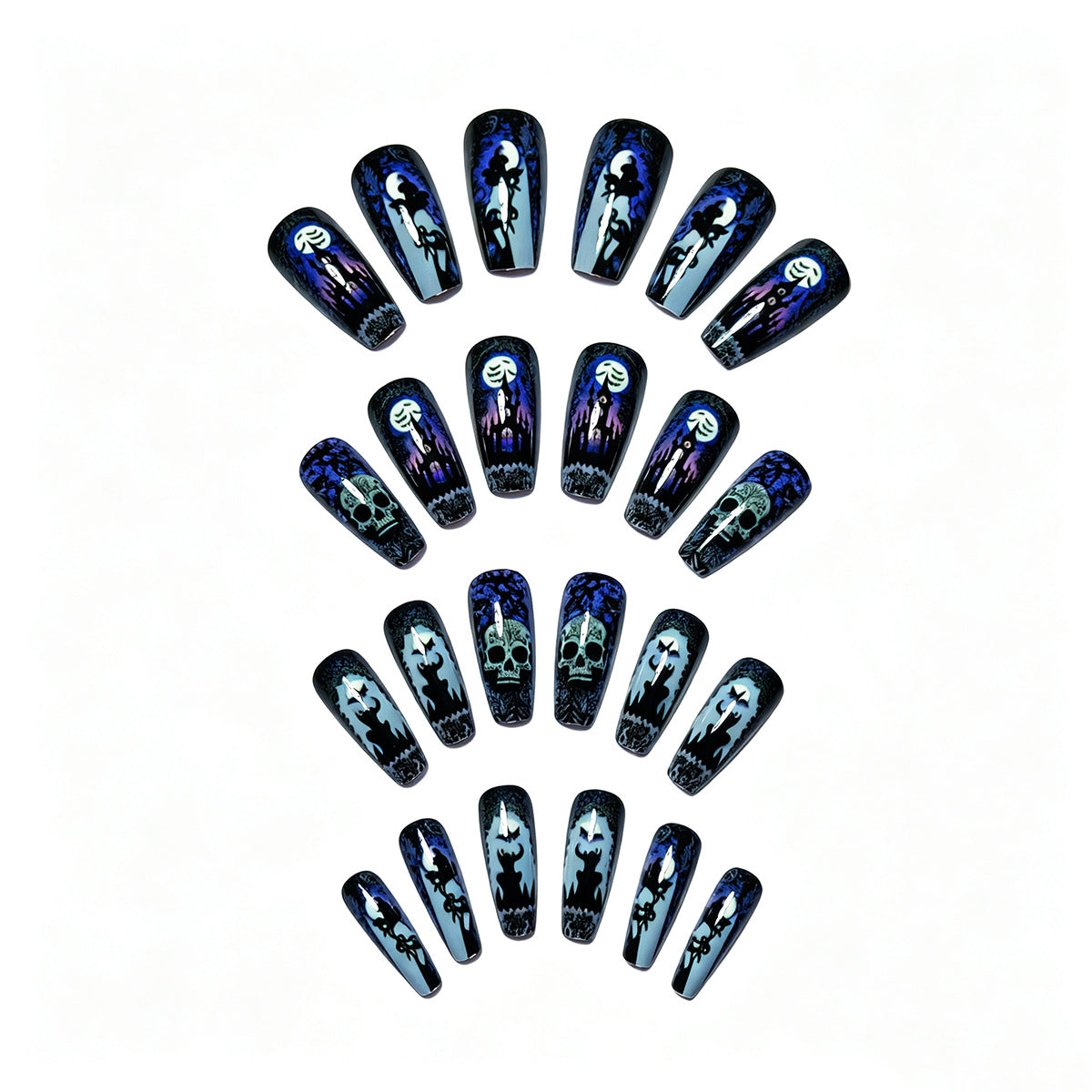 Gothic Themed Nail Art Acalora
