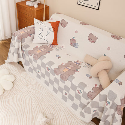 Adorable Cartoon Bear Sofa Cover