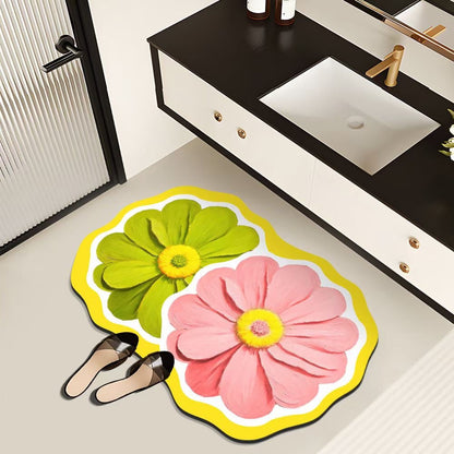 Decorative Floral Bath Mat