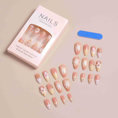 Premium Decorative Press-On Nail Set Acalora