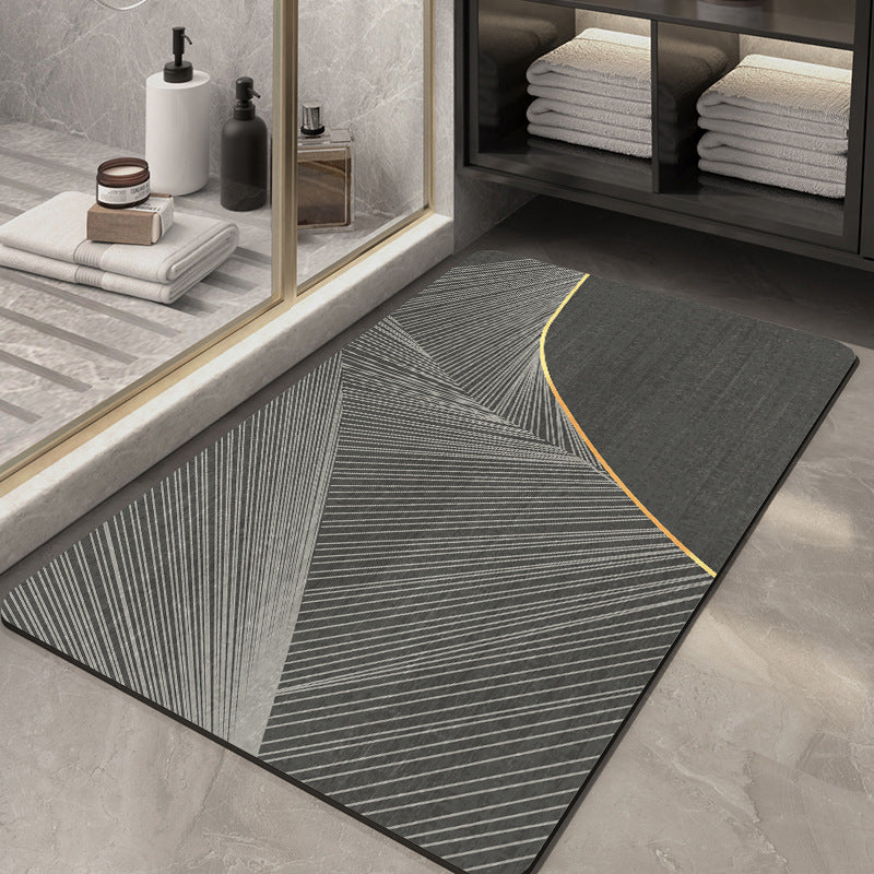 Geometric Abstract Bath Mat Acalora