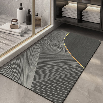 Geometric Abstract Bath Mat Acalora