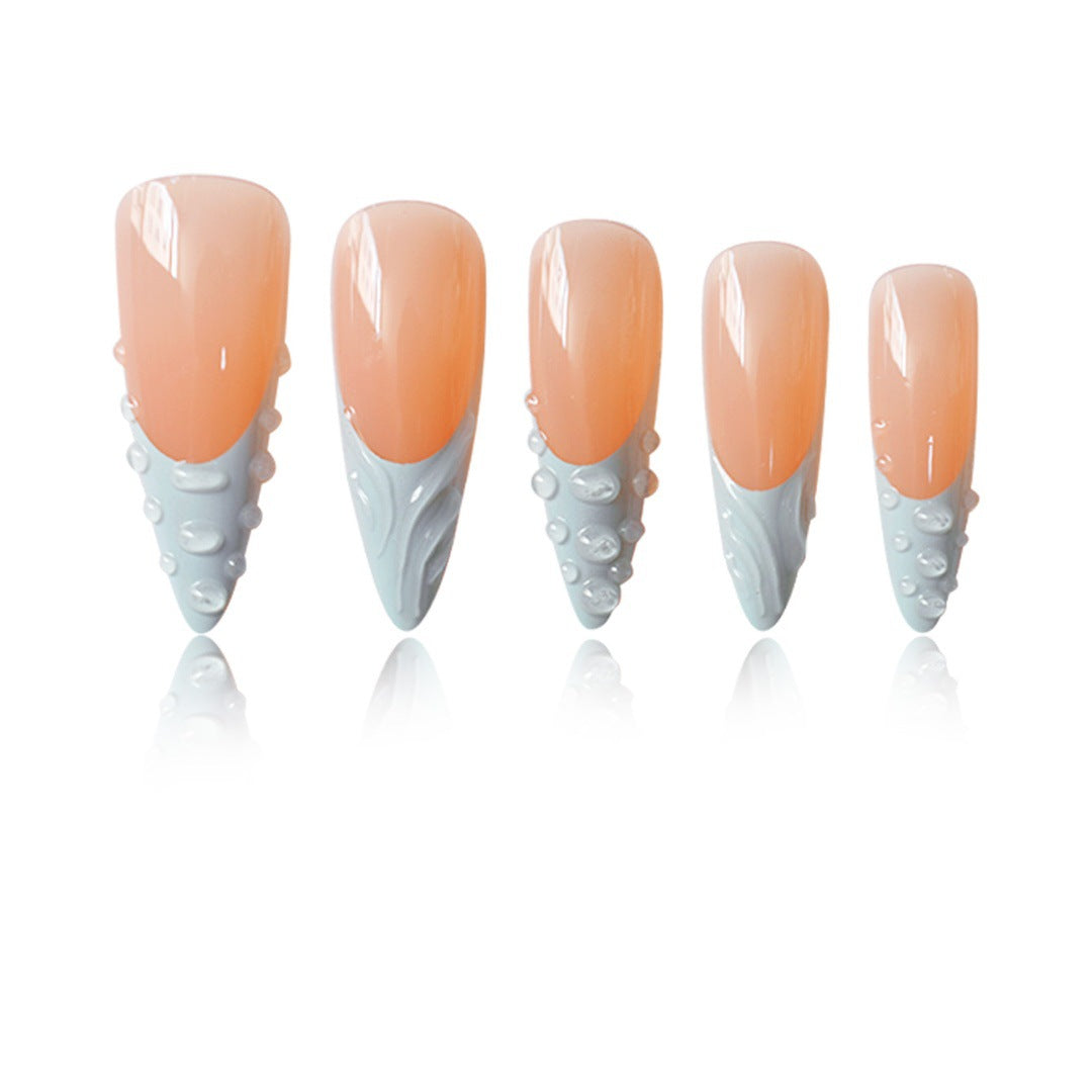 Artistic Textured Press-On Nail Art Acalora