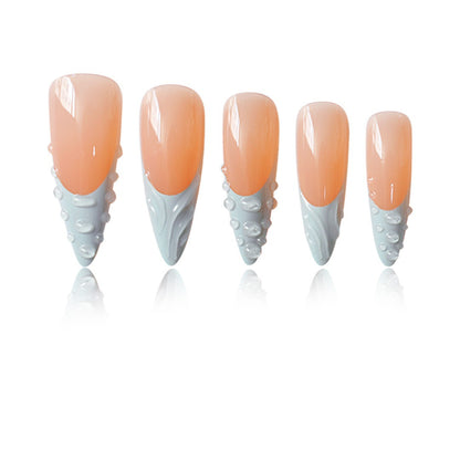 Artistic Textured Press-On Nail Art Acalora