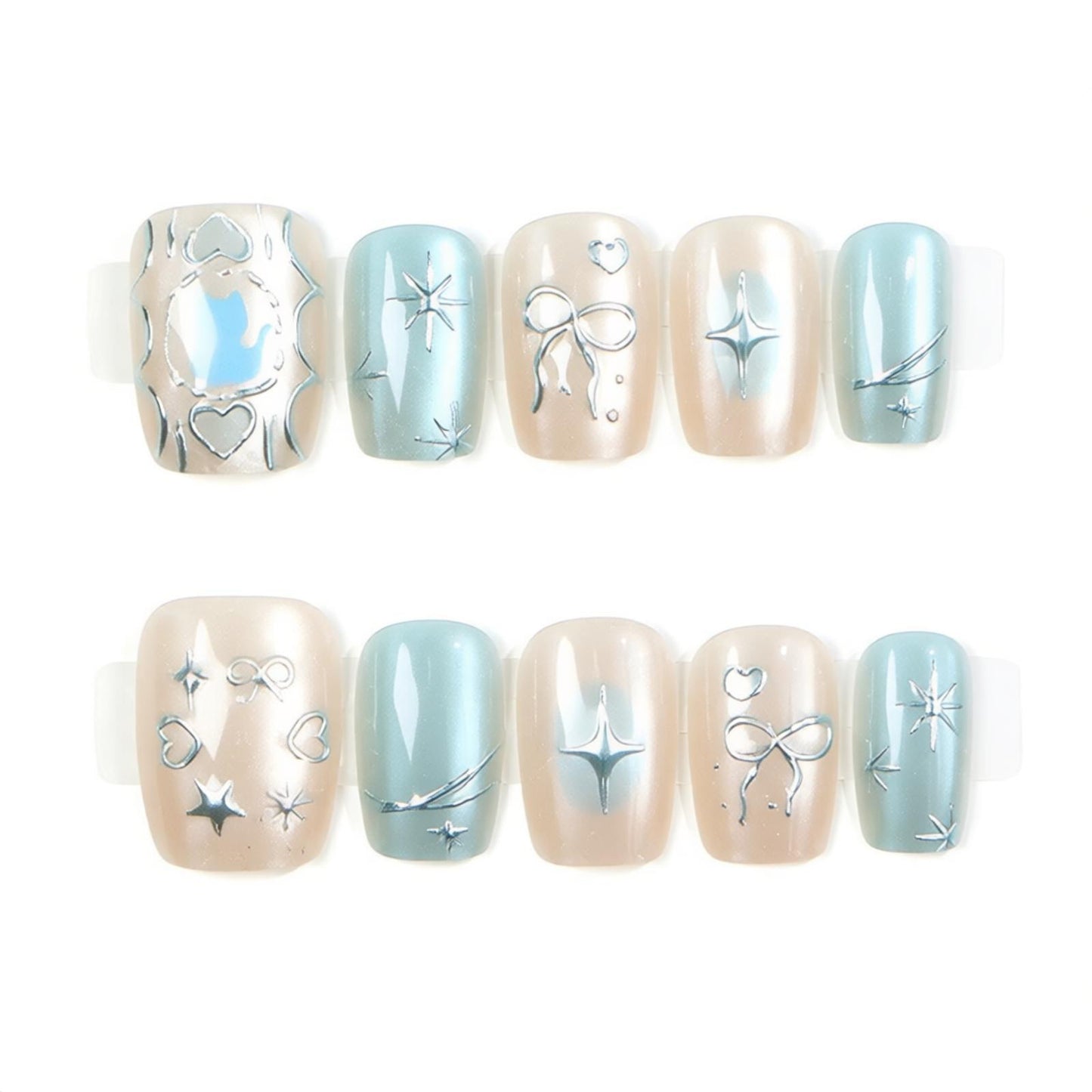Artistic Themed Press-On Nail Art Set Acalora