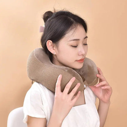 Women's ergonomic travel pillow with cooling effect Bowlift