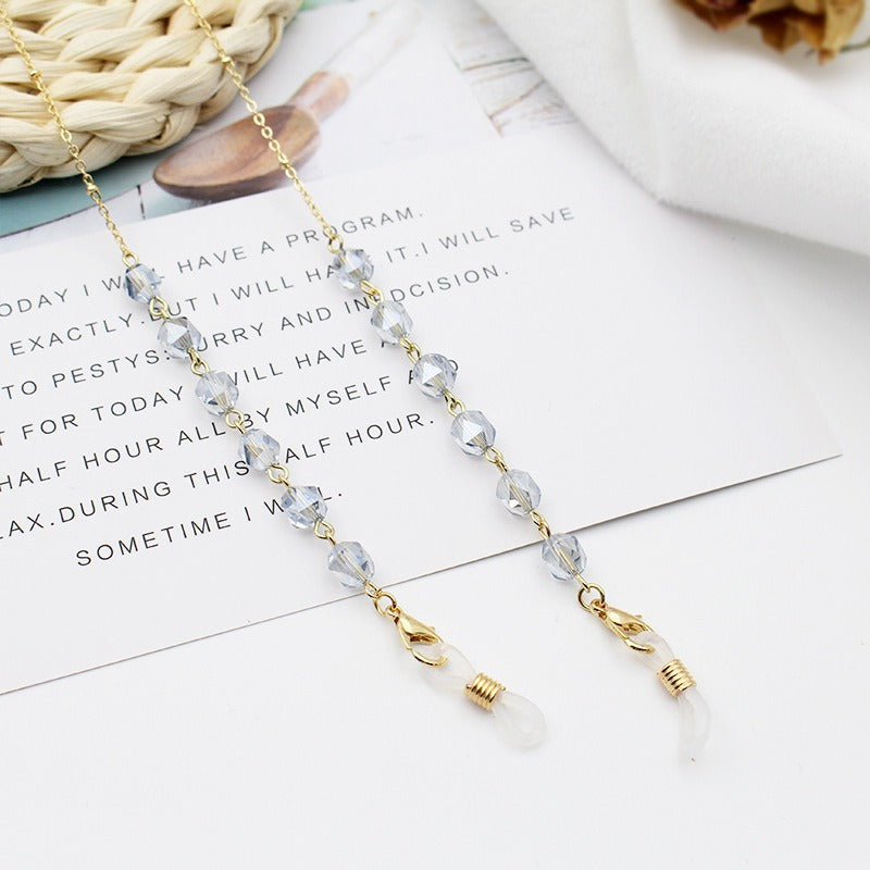 Elegant Crystal-Embellished Eyewear Chain Acalora 1788159829