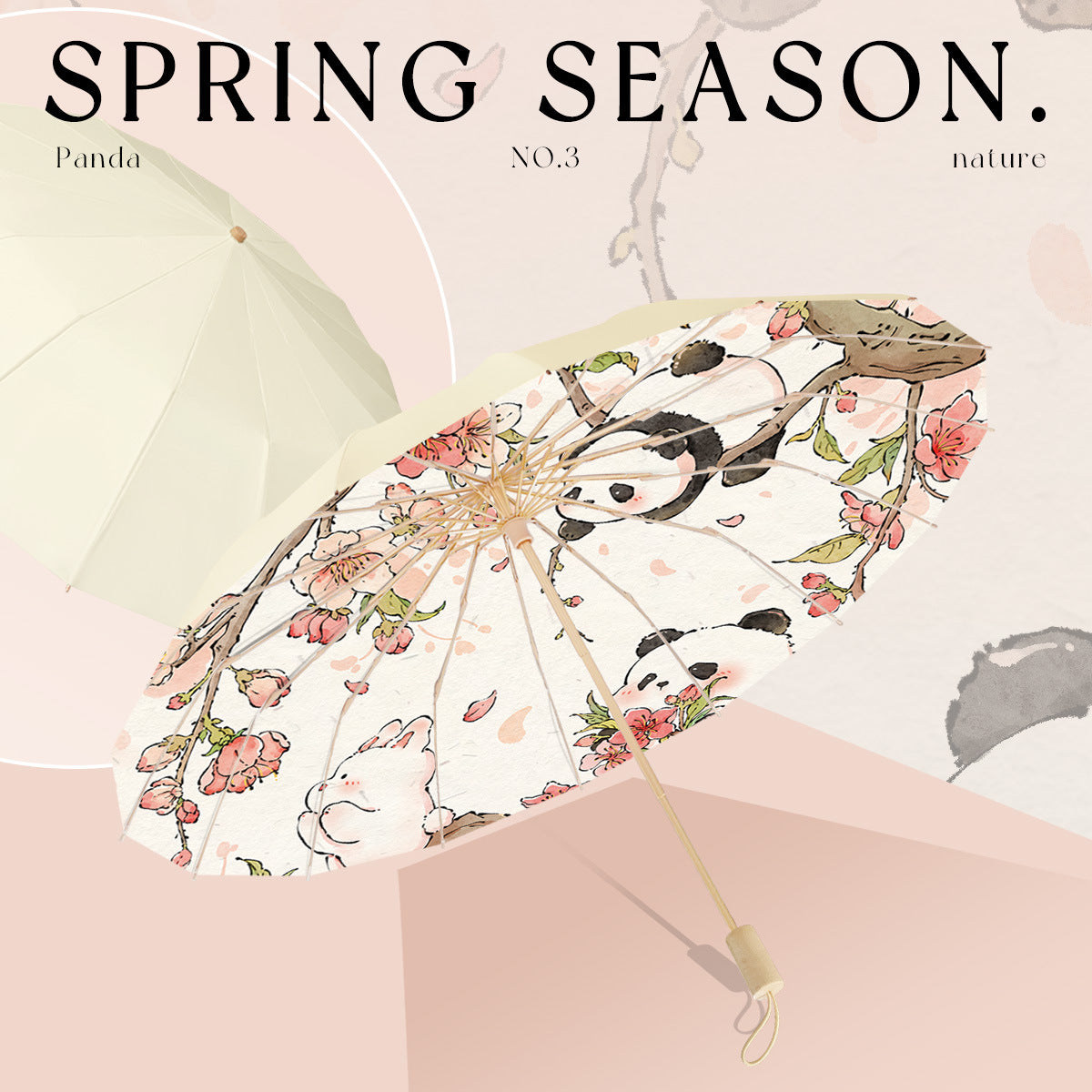 Women's elegant floral umbrella with manual opening mechanism Karnz