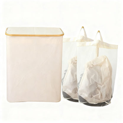 High-quality laundry basket with lid and handle Acalora