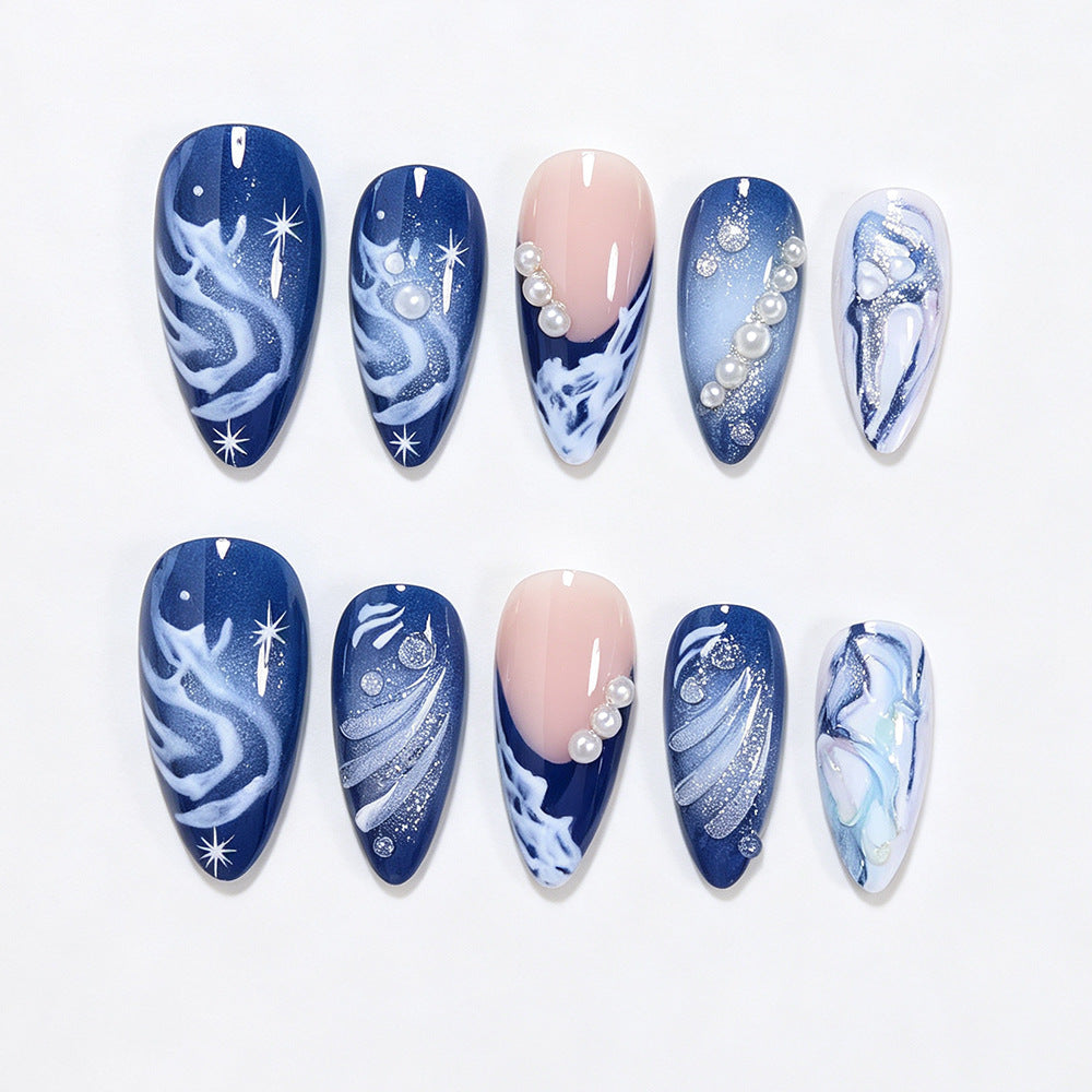 Cosmic Ocean Nail Art Tips Acalora