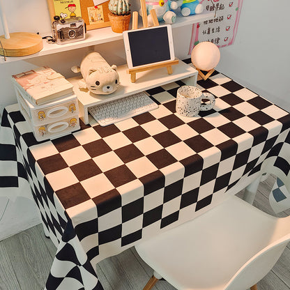 Decorative Checked Tablecloth