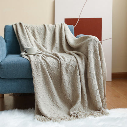 Cozy Knit Throw Blanket