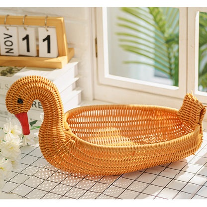 Decorative Wicker Duck Acalora