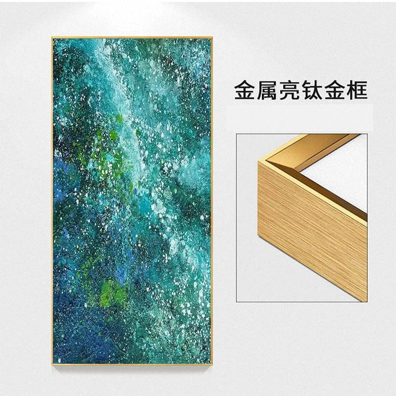Abstract Ocean-Inspired Canvas Artwork