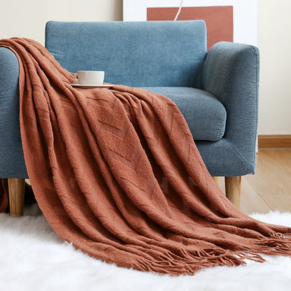 Cozy Textured Throw Blanket