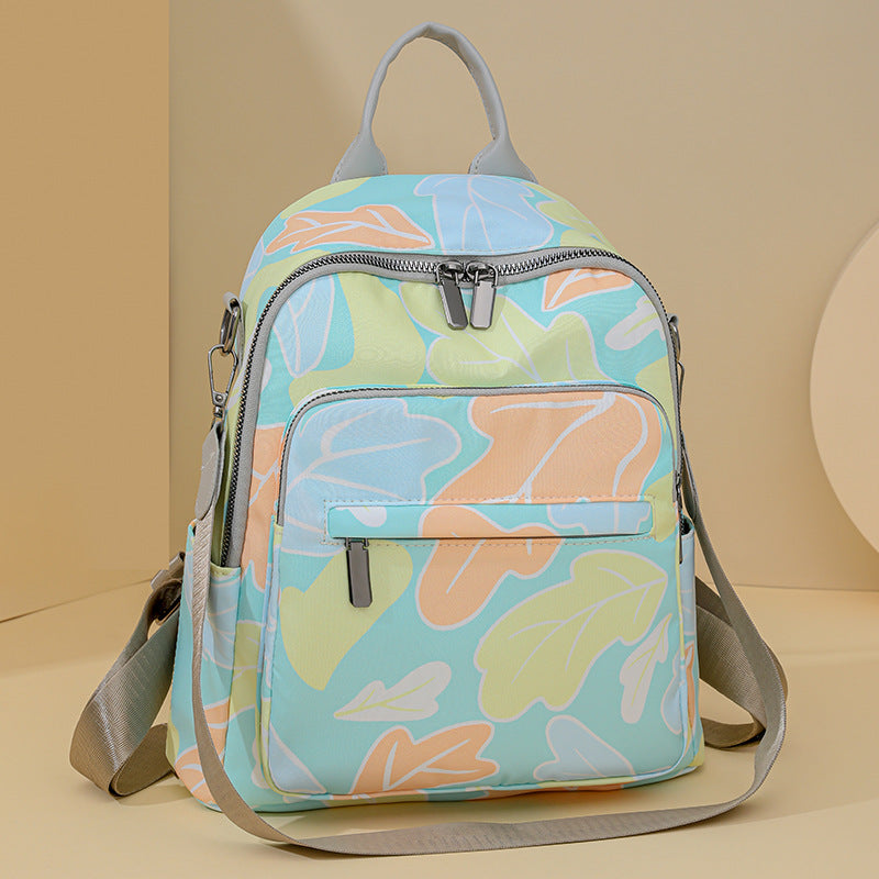 Stylish Floral Patterned Backpack Acalora