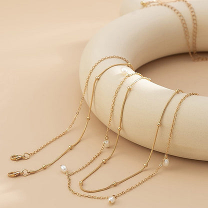Elegant Layered Chain Necklace Acalora
