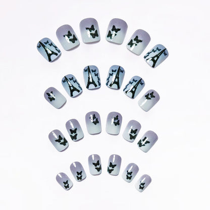 Artistic Parisian Butterfly Nail Art Acalora