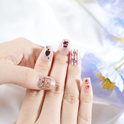 Playful Themed Press-On Nail Set Acalora