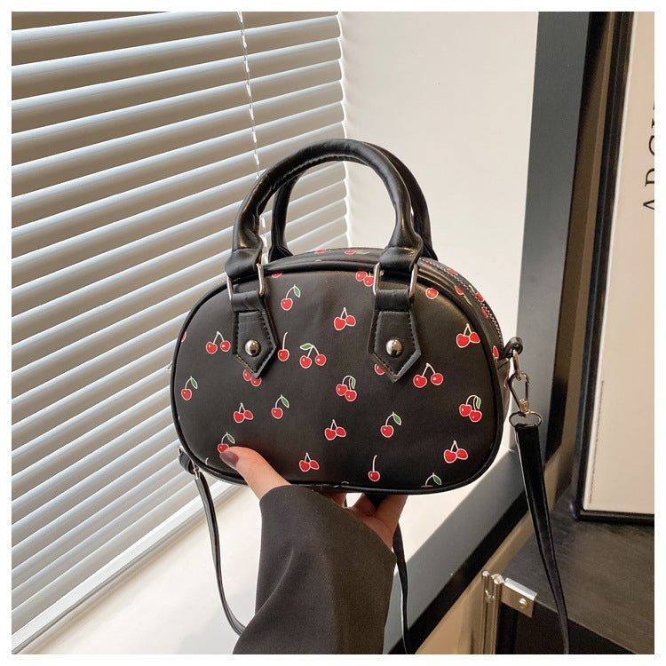 Playful Cherry Print Handbag Acalora
