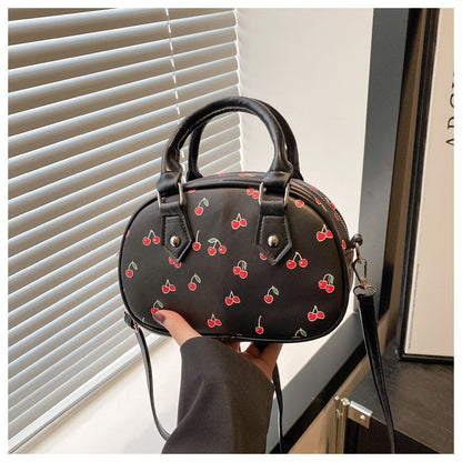 Playful Cherry Print Handbag Acalora