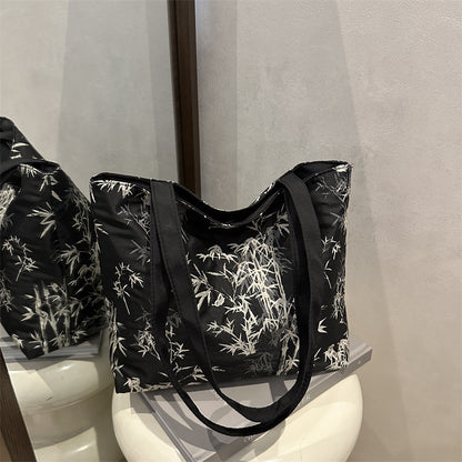 Stylish Bamboo Print Tote Bag Acalora
