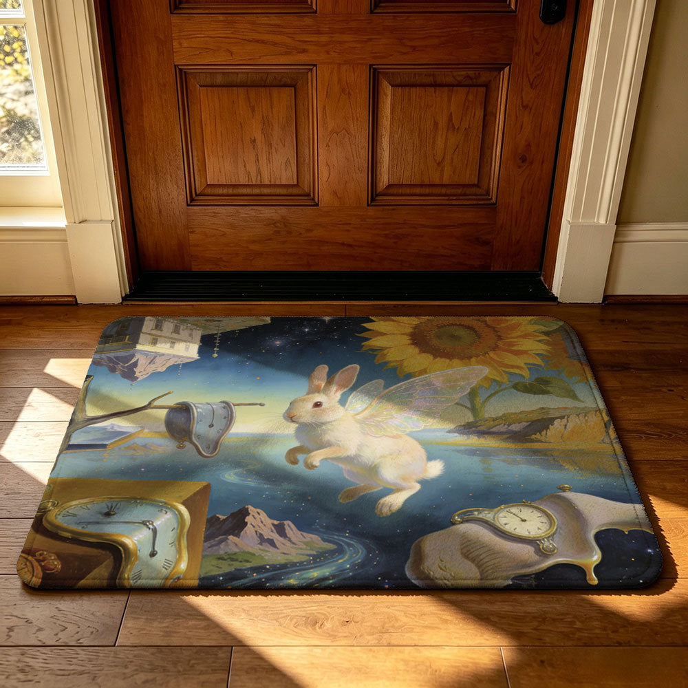 Unisex Playful Garden-Themed Area Mat