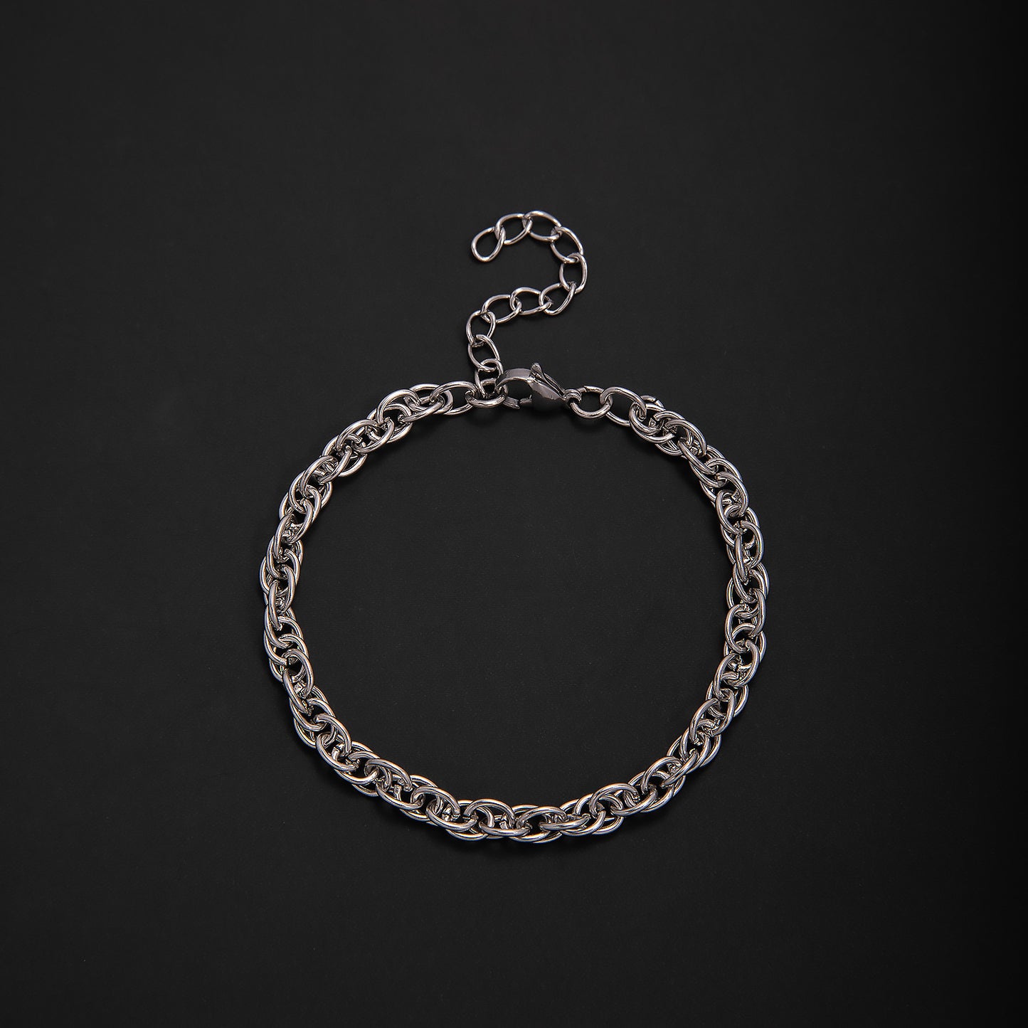 Textured Chain Link Bracelet Acalora
