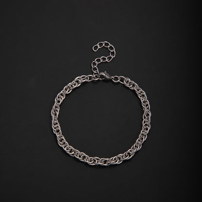Textured Chain Link Bracelet Acalora