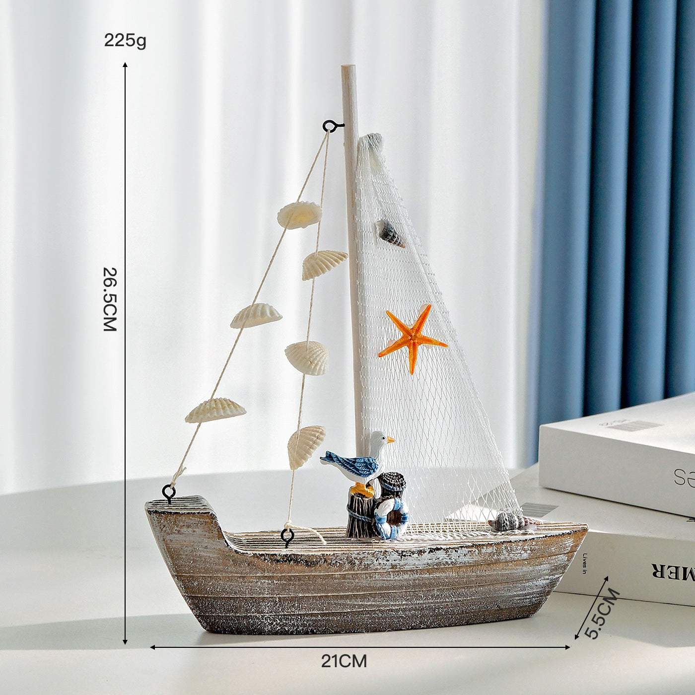 Nautical Anchor Wall Shelf Unit