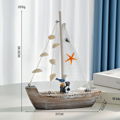 Nautical Anchor Wall Shelf Unit