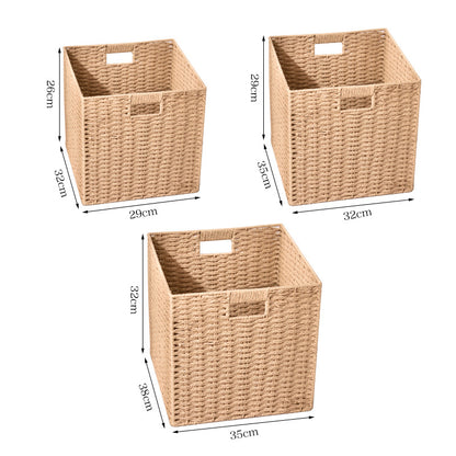 Natural Fiber Decorative Storage Baskets Acalora