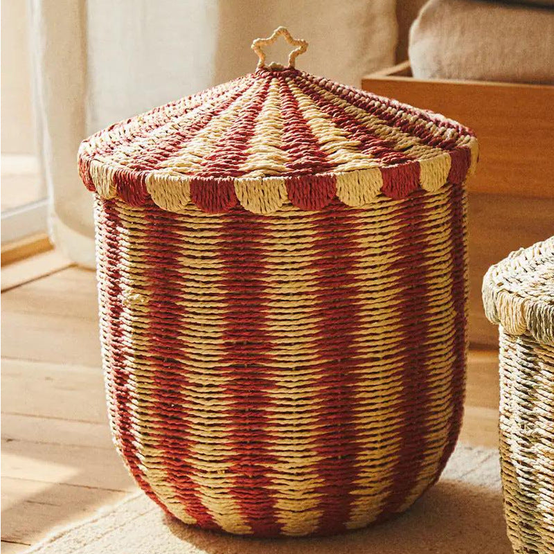 Decorative Woven Storage Canister Acalora