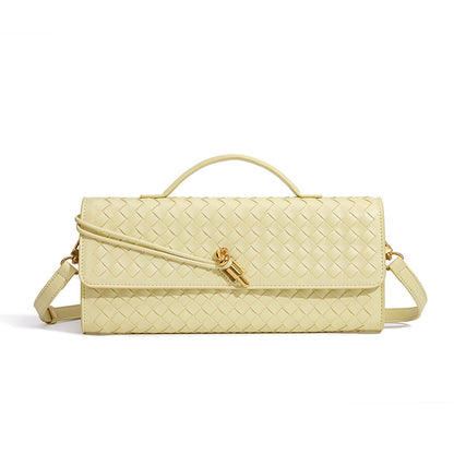 Woven Leather Clutch Acalora