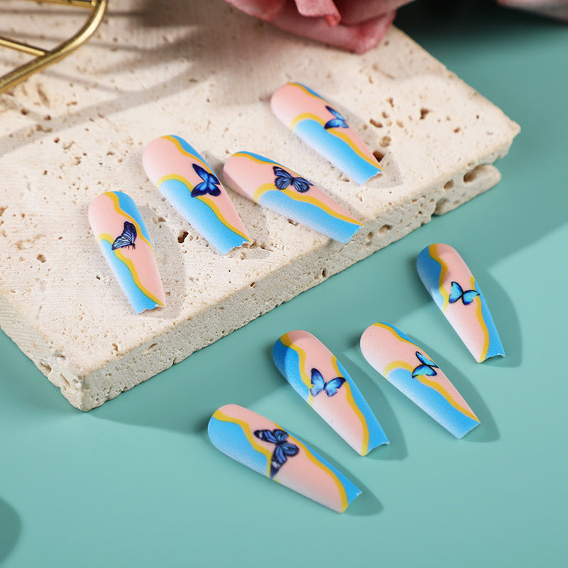 Artificial nails with creative floral designs Acalora
