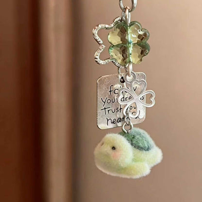 Inspirational Turtle Charm Keychain Acalora