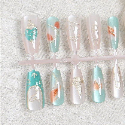Intricate Design Press-On Nail Set Acalora