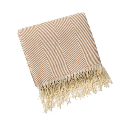 Luxury Herringbone Pattern Throw Blanket